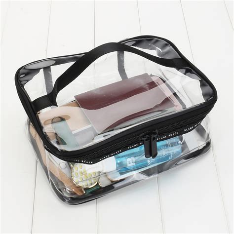 large clear cosmetic bag.